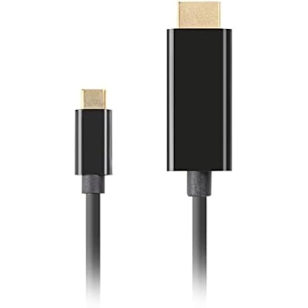 USB-C til HDMI-kabel - LANBERG - HAN/MANN - 4K 60Hz - 3M - Sort