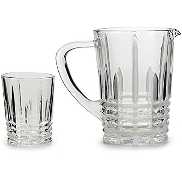 Lasisetti - VIVALTO - GAME - 1 maljakko ja 6 vesilasia - 25 cl - Monivärinen Flerfärgad