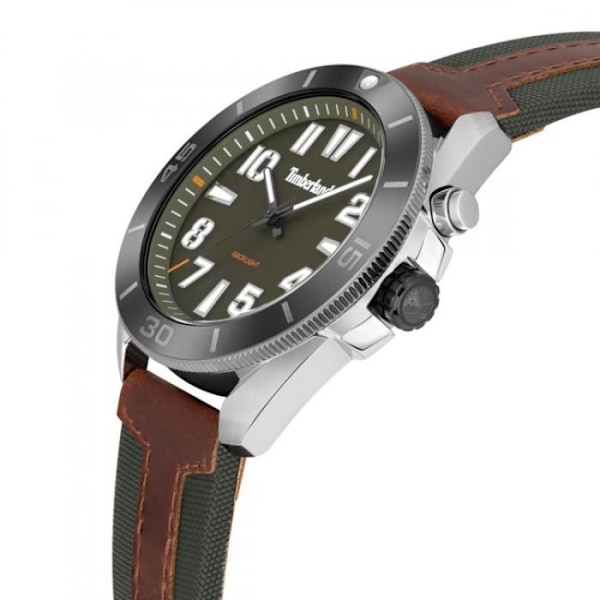 Ur - TIMBERLAND - Warrick TDWGP2201602 - Mand - Kvarts - Læder - Grøn Två toner