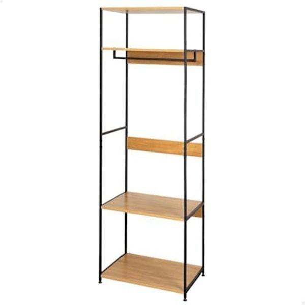 Avoinna oleva kaappi - AKTIVE - Max Home 18431 - 60 x 40 x 175 cm - Teräs ja Puu - Max. 30 kg Svart