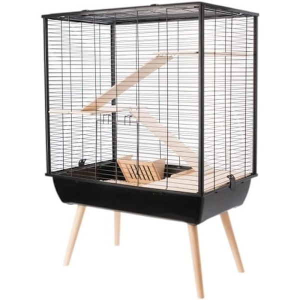 Bur - Zolux - Neo Cosy - Sort - 78x48x80 cm - Til Store Gnavere