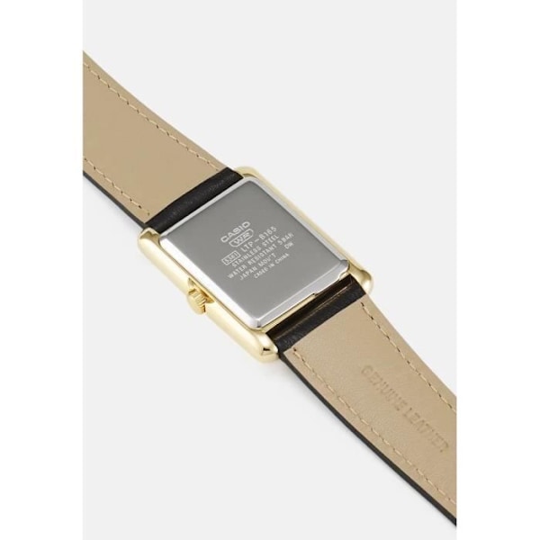 Ur - CASIO - LTP-B165GL-2BVEF - Sort læder - Vandtæt 5 bar - Chic Svart, guld, blå
