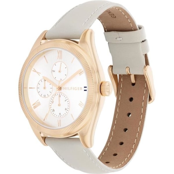 Kello - Tommy Hilfiger - 1782595 - Harmaa Nahka - 38 mm - Vedenkestävä 3 bar Grå