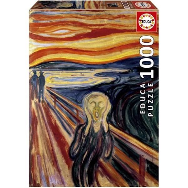 Puzzle - EDUCA - Huuto, Edvard Munch - 1000 kappaletta
