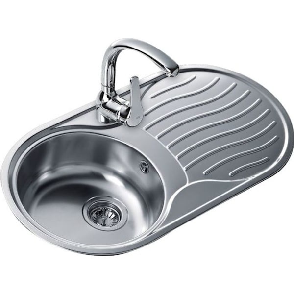 TEKA Diskbänk DR-80 1C 1E under diskbänk 45 cm rostfritt stål