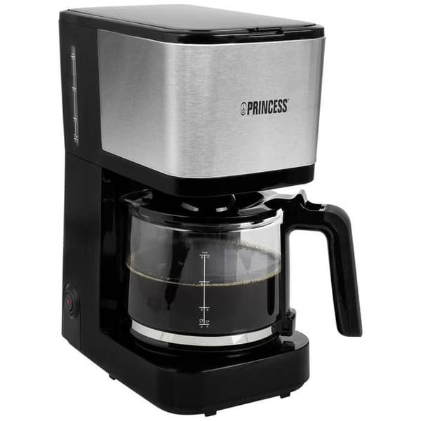 Princess 246031 Kaffemaskine sort, sølv Antal kopper=12