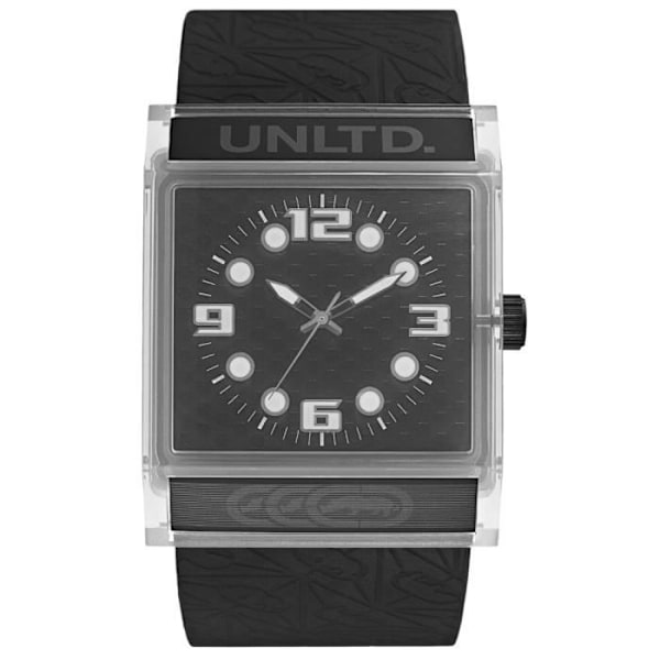 Ecko Unltd Stainless Steel Bling herreur - THE ZERO sort