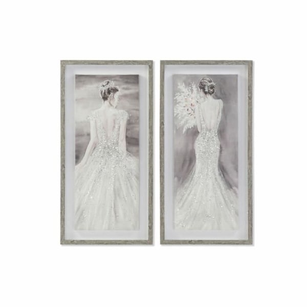 ram 40 x 3,8 x 80 cm romantisk kvinna (2 enheter)