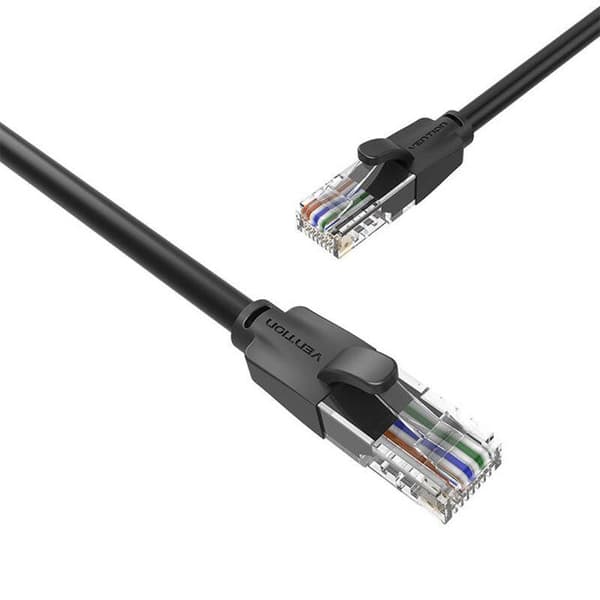 Verkkokaapeli - VENTION - UTP CAT6 - 40 m - 1000 Mbit/s - Musta