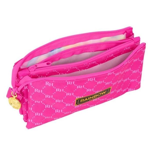 Skolväskan - Rainbow High - Fuchsia - 22 x 12 x 3 cm - 3 Fack - Dragkedja Fuchsia