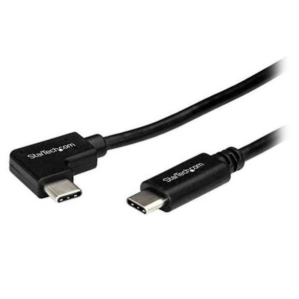 1m retvinklet USB-C Kabel - STARTECH - USB 2.0 - Sort