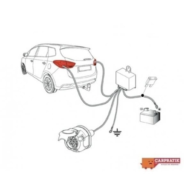 Vetokoukku - ALFA ROMEO - 156 - RDSOH-paketti - 7-napainen johdotus - Elektroninen ohjauslaite UMBRA
