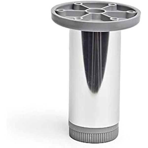Møbelben - MOD.405 - Aluminium - Lys krom - Højde 100 mm