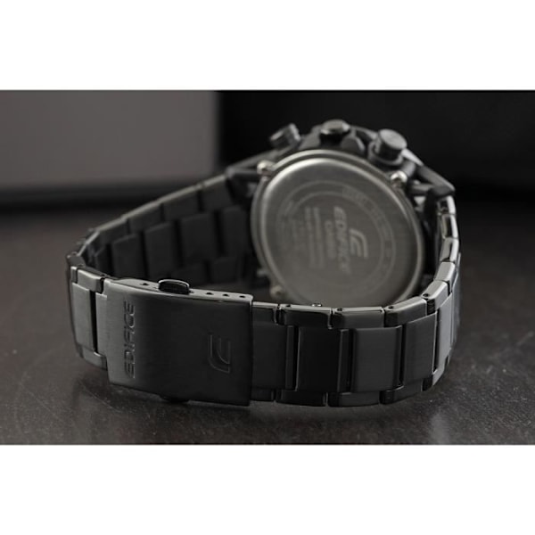 Casio Ur - Mænd - EFS-S640DC-1AVUEF - Sort Rustfrit stål - 10 Atm - Kvarts - Safirglas - Analogisk Svart
