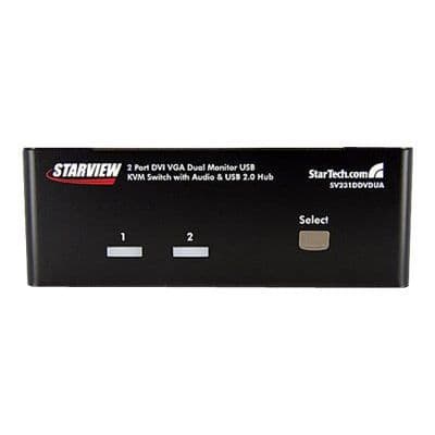 2-Port DVI VGA USB KVM-switch med lyd - STARTECH