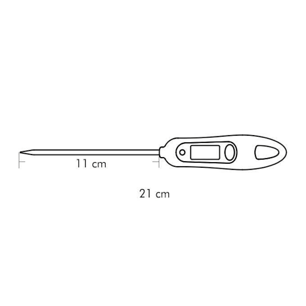 Digital termometer - Tescoma - 420910 - 210 mm - Plastik - Rustfrit stål Vit