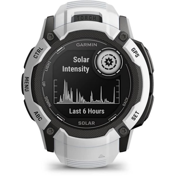 GPS smartwatch - GARMIN - Instinct 2X Solar Hvid Vit och svart