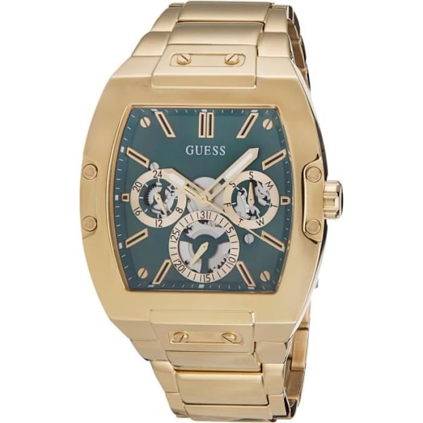 Ur - Guess - Phoenix GW0456G3 - Kvarts - Rustfrit stål - Grøn urskive Grönt, guld