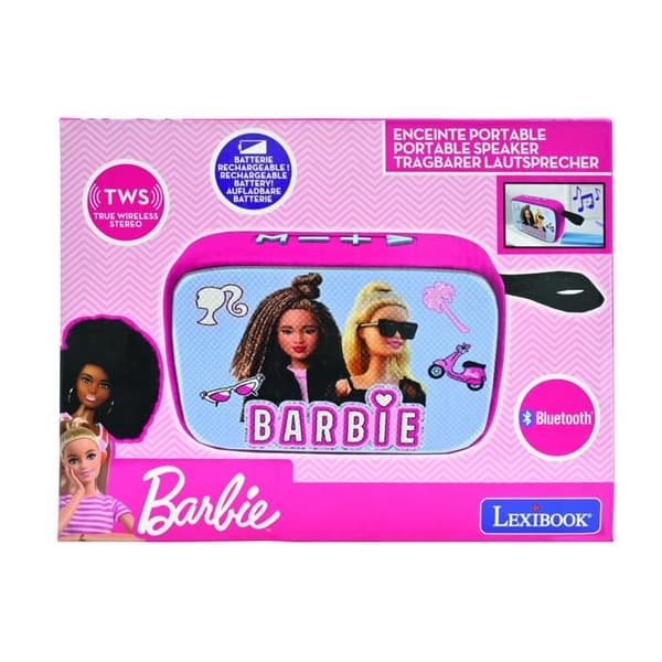 Kannettava Bluetooth-kaiutin Barbie LYSERØD