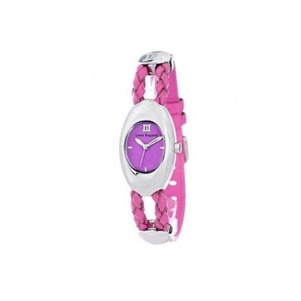 Kvinnoarmband - Laura Biagiotti - LB0056L-06 - Kvarts - Läder - Ø 22 mm Rosa