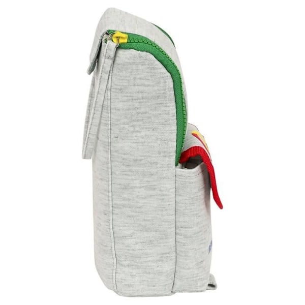 Skoleskuffe - SAFTA - Benetton Pop - Grå - 6 x 21 x 6 cm - Lynlås Grå