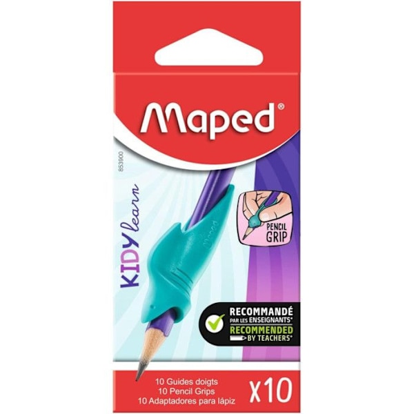 KIDY Learn - Opastava sormi - Maped - Turkis - Kartonki 10 kpl