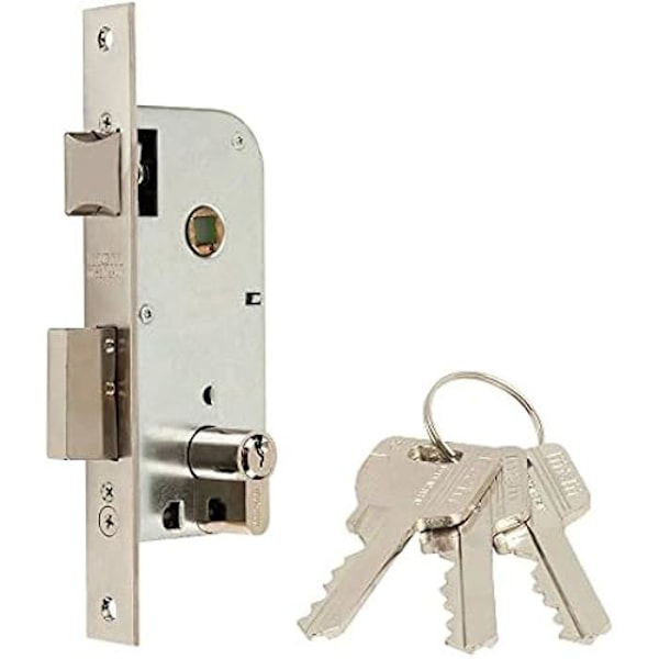 Lås - MCM - 1301 - 40 mm - Med nøgle - Cylindermekanisme