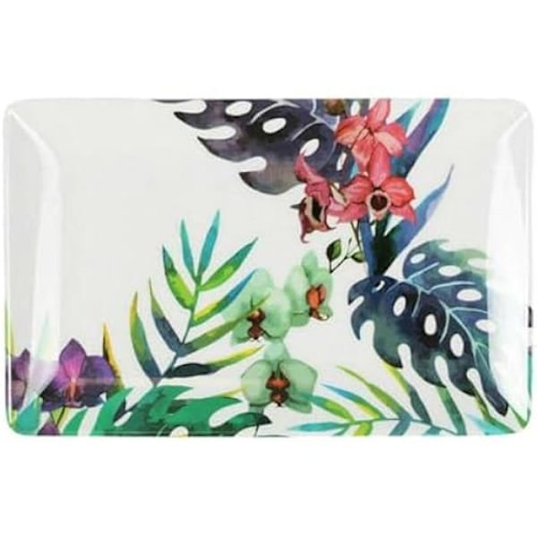 Snackbricka - LA MEDITERRÁNEA - Set med 24 - Flerfärgad - 20 x 13 x 2 cm - Rektangulär Flerfärgad