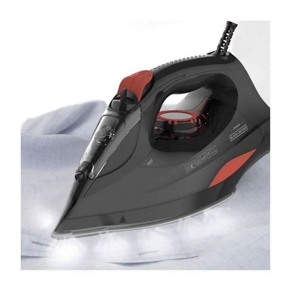 BLACK & DECKER BXIR3000E strygejern - 3000W - 45gr/min - presning 200gr/min - keramisk strygesål sort