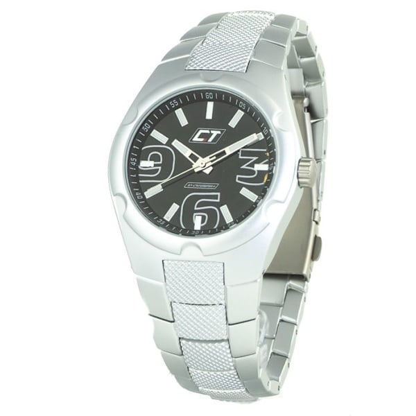 Chronotech CC7039M-02M herrklocka (38 mm) silver/svart