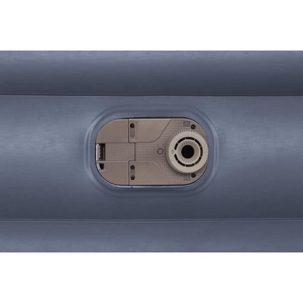 Oppustelig seng - BESTWAY - 67923 - Tritech™ SleekFlow™ - 2 personer, 226 x 152 x 84 cm, hovedgærde, indbygget pumpe blå/grå