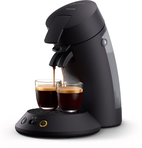 Kaffemaskine med kapsler - PHILIPS - SENSEO - CSA210/61 - Original Plus - Intensiv sort Sort