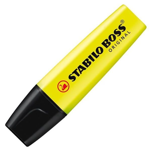Etui x 4 STABILO BOSS ORIGINAL - gul - Æske med 5 stk