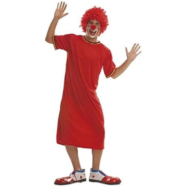 Leksak - VIVING - Clowndräkt - Flerfärgad - Lång T-shirt - Storlek XL Flerfärgad