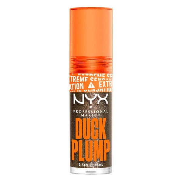 NYX Professional Makeup Gloss Duck Plump repulpant og glitrende Onyx-Pected Onyx-forventet