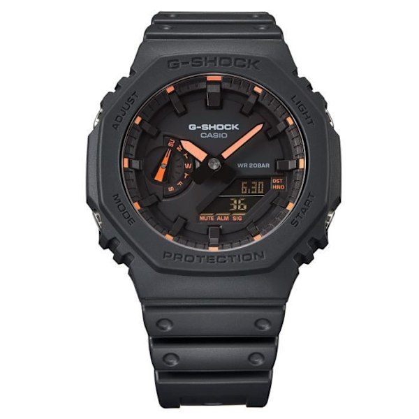 Ur - CASIO - G-Shock - Sort og rød harpiks Svart