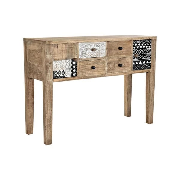 Mango træ konsol - Colonial - 121 x 40 x 86 cm - Hvid