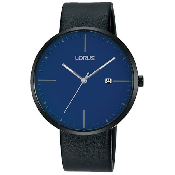 Klocka herr - Lorus - Classic Man RH999HX9 - Quartz - Läder - Analogisk Svart blå