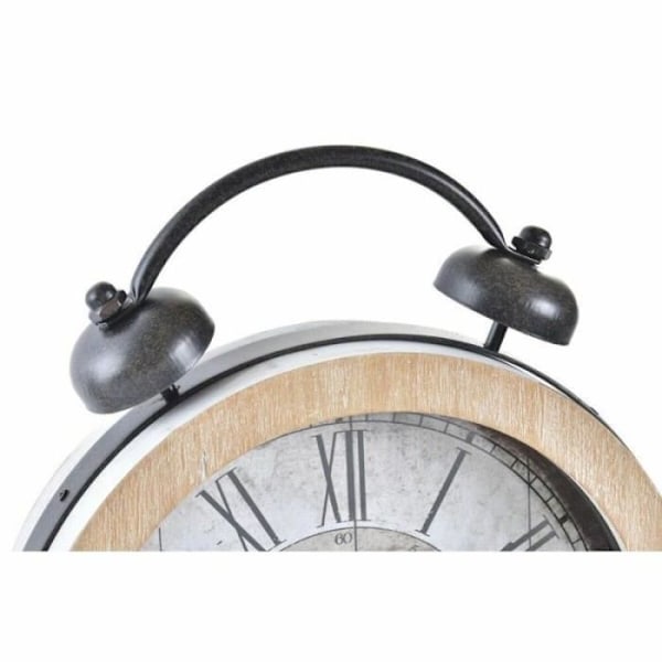 Thyann Bordsklocka Natural MDF Vitjärn (25,8 x 8 x 32 cm) (2 enheter)