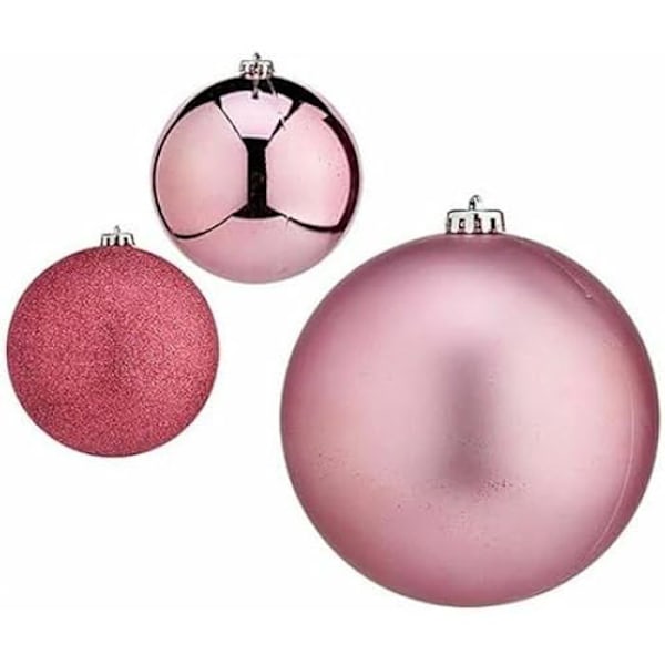 Julgranskulor - Ej specificerat - Set om 4 - Rosor - 15 cm - Dekorativa föremål Rosa