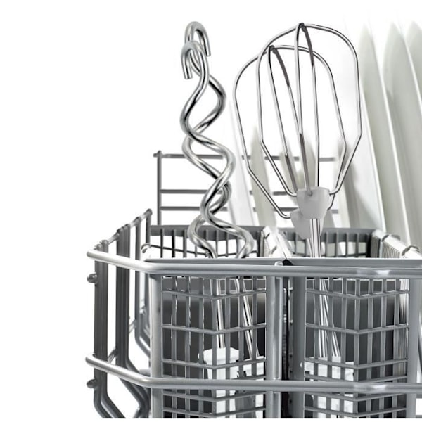 Batteur BOSCH CleverMixx MFQ3030 - 350 W - 4 hastigheder - Pulsfunktion - 2 dejkroge + 2 piskeris i rustfrit stål - Hvid Vit