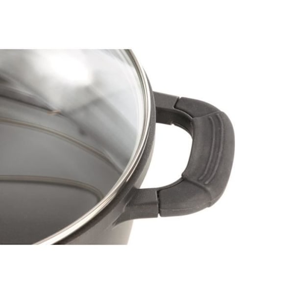 Faitout i aluminium - GSW - SILCOGUSS - 28 cm - Induktion - Sort sort