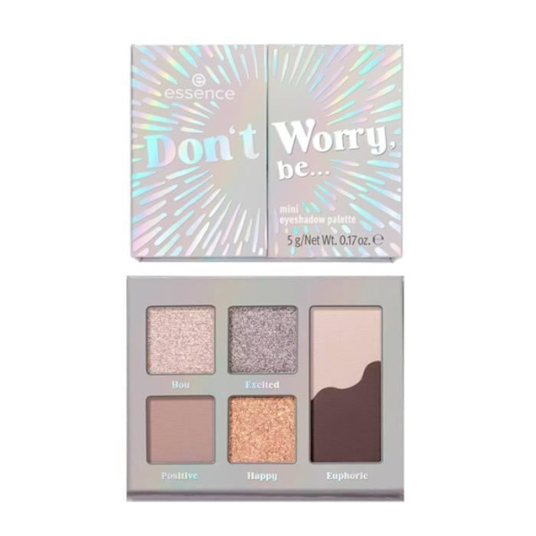 Øjenskyggepalette - Essence - Don't Worry, Be - Mini - Neutrale - Vegansk - Cruelty Free