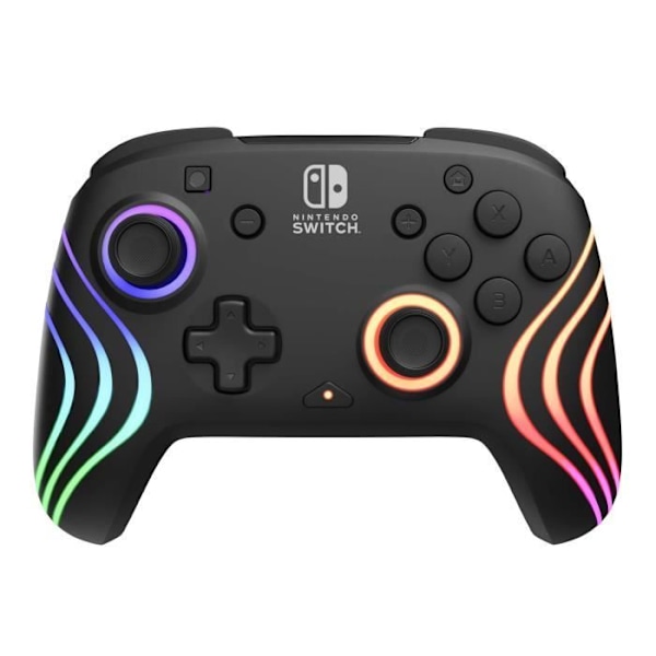 Peliohjain - Nintendo Switch - Afterglow Wave - Langaton - PDP - Musta