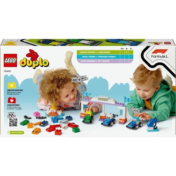 LEGO DUPLO Min by 10445 Racerbiler og F1-teamets kørere - Legetøj 2 år Flerfärgad