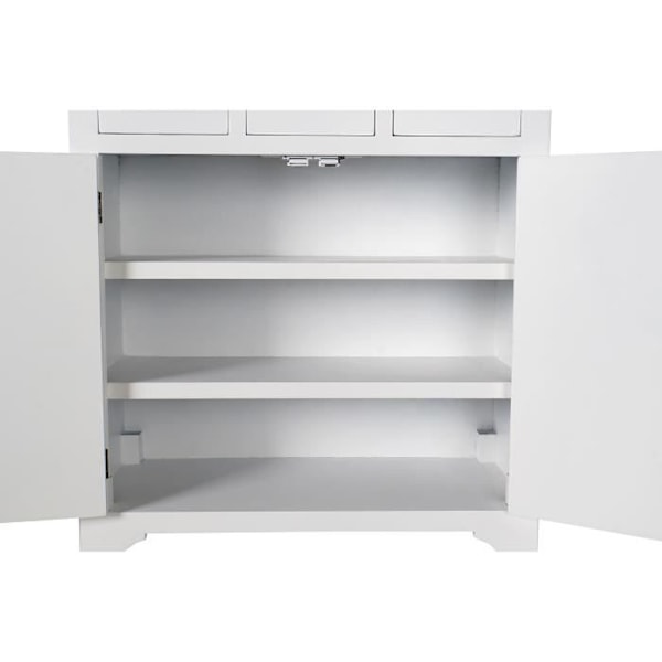 Itämainen kuusen MDF-laatikosto (63 x 27 x 101 cm)