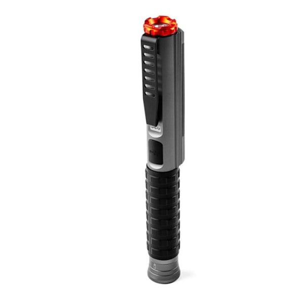 NEBO Big Larry 3 Stealth - Arbejdslys, 600 Lumens lommelygte med COB arbejdslys, magnetisk lommeclipsbase til Svart