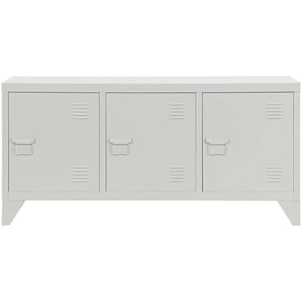 TV-hylly - HOME ESPRIT - Valkoinen - Metalli - 120 x 40 x 58 cm - Monivärinen Flerfärgad