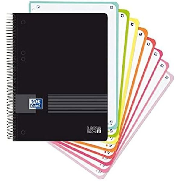 A5 anteckningsblock - OXFORD - Micro black - Squared - Överlägsen kvalitet - Blandat Sortiment