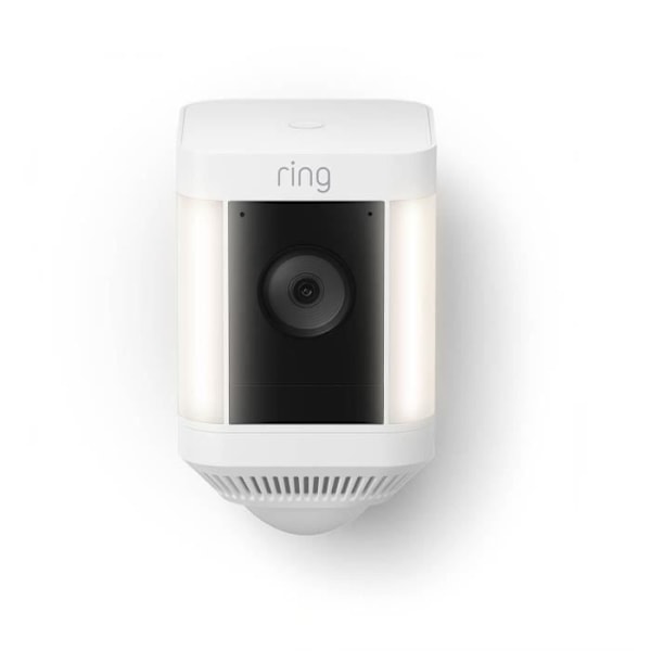 Valvontakamera - RING - Spotlight Cam Plus - HD 1080p - Värinäkö yötilassa - Kaksisuuntainen ääni Vit